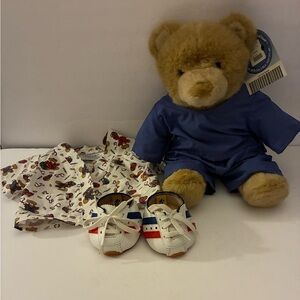 Build A Bear With Blue Nursing Scrubs/ Shoes